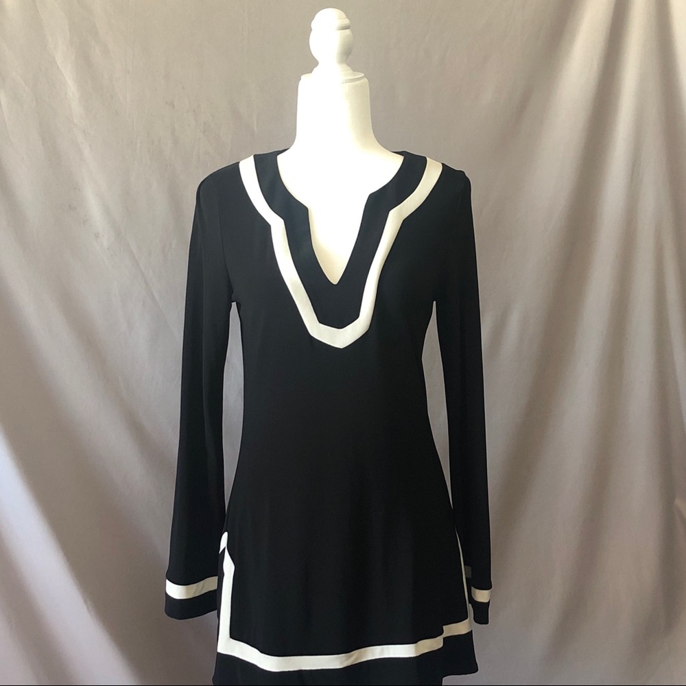 Black Tunice with White Trim
